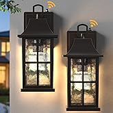 Lawyettle Modern Outdoor Wall Lights 2 Pack, Aluminium Dusk to Dawn Outdoor Lighting, Exterior Wall Lantern Waterproof Porch 