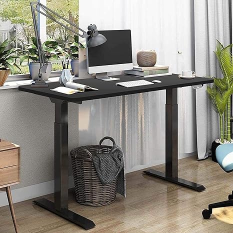 Sanodesk Basic Line Elektrisch Stufenlos Hohenverstellbarer Schreibtisch Mit Kollisionschutz Kindersicherung Memory Steuerung Und Softstart Stop Funktion Mit Tischplatte 120 60cm Schwarz Amazon De Kuche Haushalt