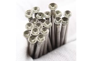 ILOVETOOL 4mm Lapidary Diamond Grinding Head Spherical Concave Pack of 20Pcs