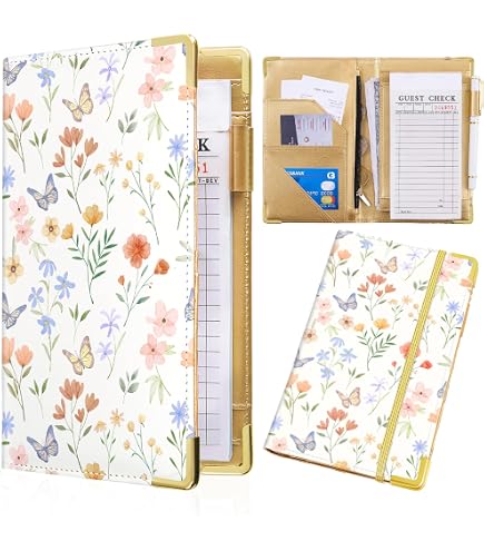 RYUITHDJP Server Books, Enlarged 9x5 Inches Server Book For