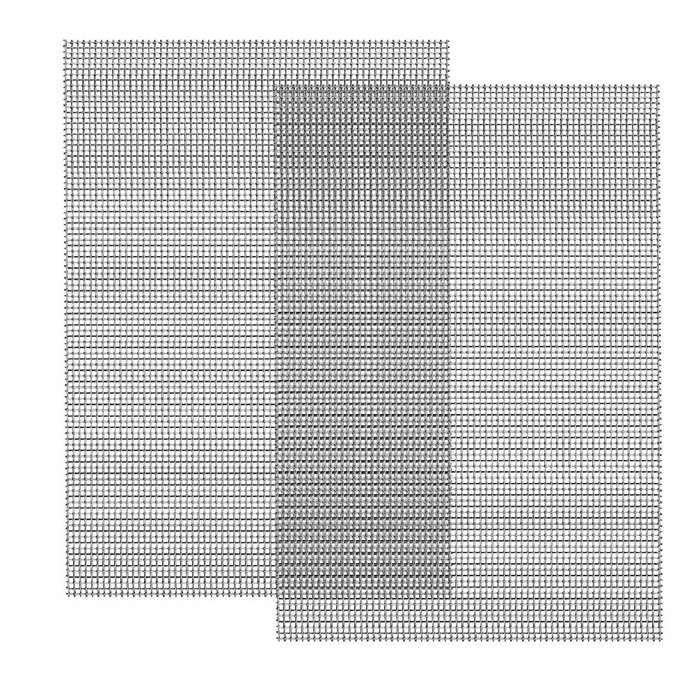 GOLRISEN Stainless Steel Woven Wire Mesh,2 Pack Rodent Proof Metal Mesh Sheet Replacements Cabinets Wire Mesh for Sieve Cooking Pest,Proofing Air Brick Vent Cover,Prevent Rodent/Wasps(300x210x1mm)