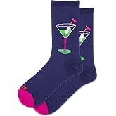 Hot Sox Women's Fun Cocktail Crew Socks-1 Pair Pack-Happy Hour Cool &amp; Funny Gifts