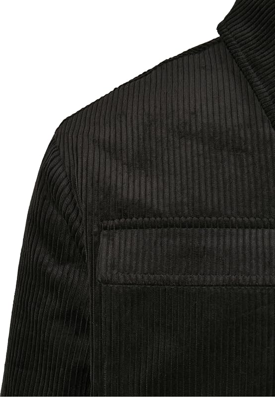 Corduroy Shirt Jacket Black XL