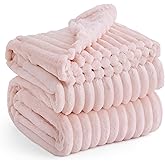 Bedsure GentleSoft King Size Blanket for Bed - Cozy Soft Blankets for Women, Cute Large Fleece Throws for Girls, Crystal Pink, 108x90 Inches