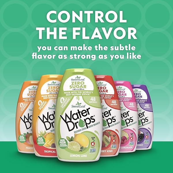 SWEET LEAF, WATER DROPS,STRAWBRY KIWI 1.62 OZ