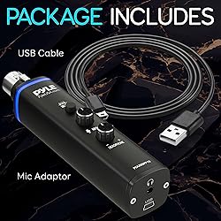 Pyle Microphone XLR-to-USB Signal Adapter
