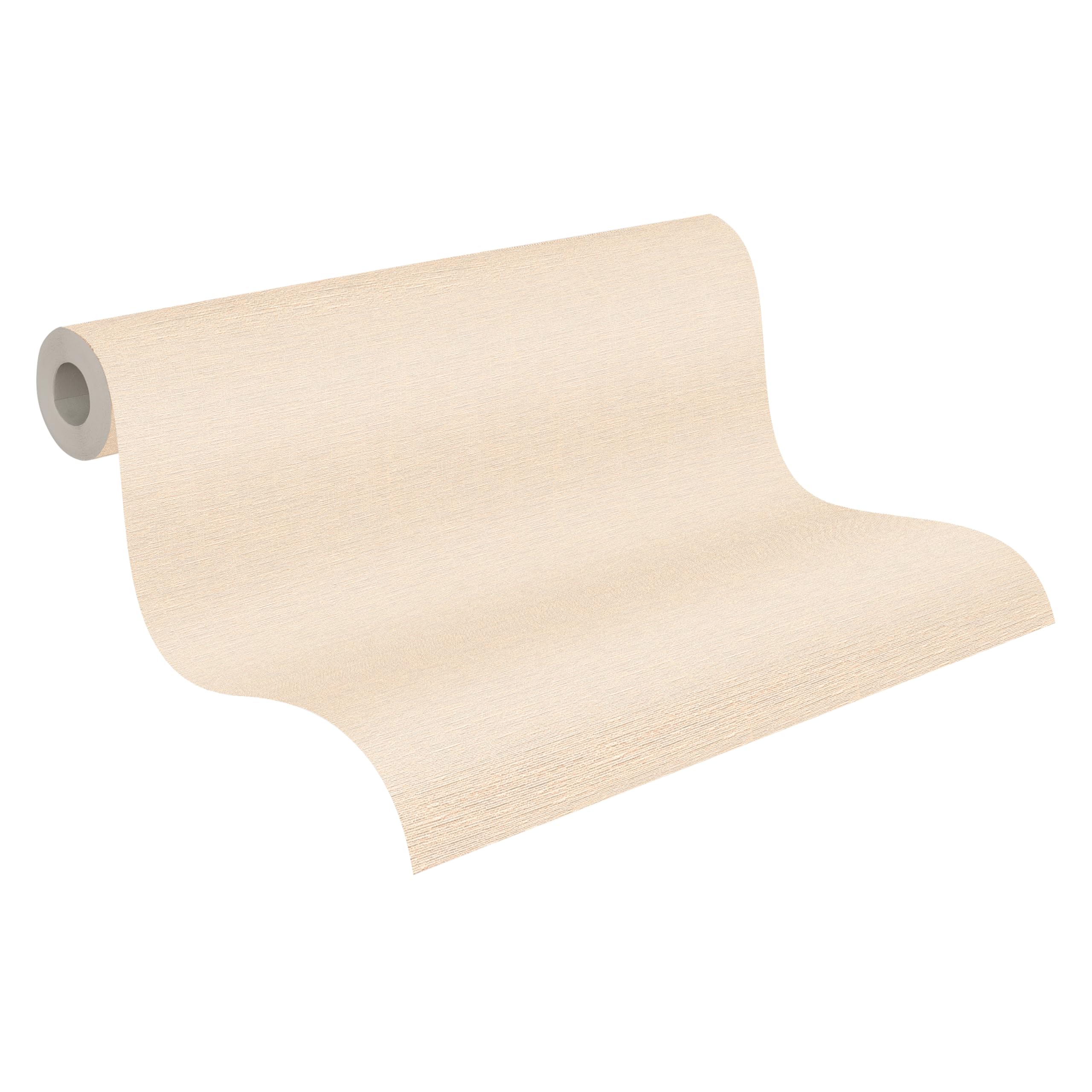 A.S. Création Plain Wallpaper Trendwall 2 Non-Woven Wallpaper 10.05 m x 0.53 m Creme Made in Germany 306896 30689-6