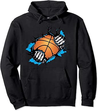 Amazon.com: Cool Basketball Inside For Kids, Boys And Girls Pullover Hoodie: Clothing