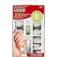 Kiss 100 Acrylic Plain Full-Cover Nails, Active Long Square