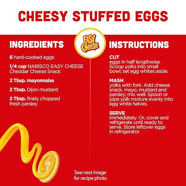 EASY CHEESE CHEDDAR CHEESE SNACK, 8 OZ