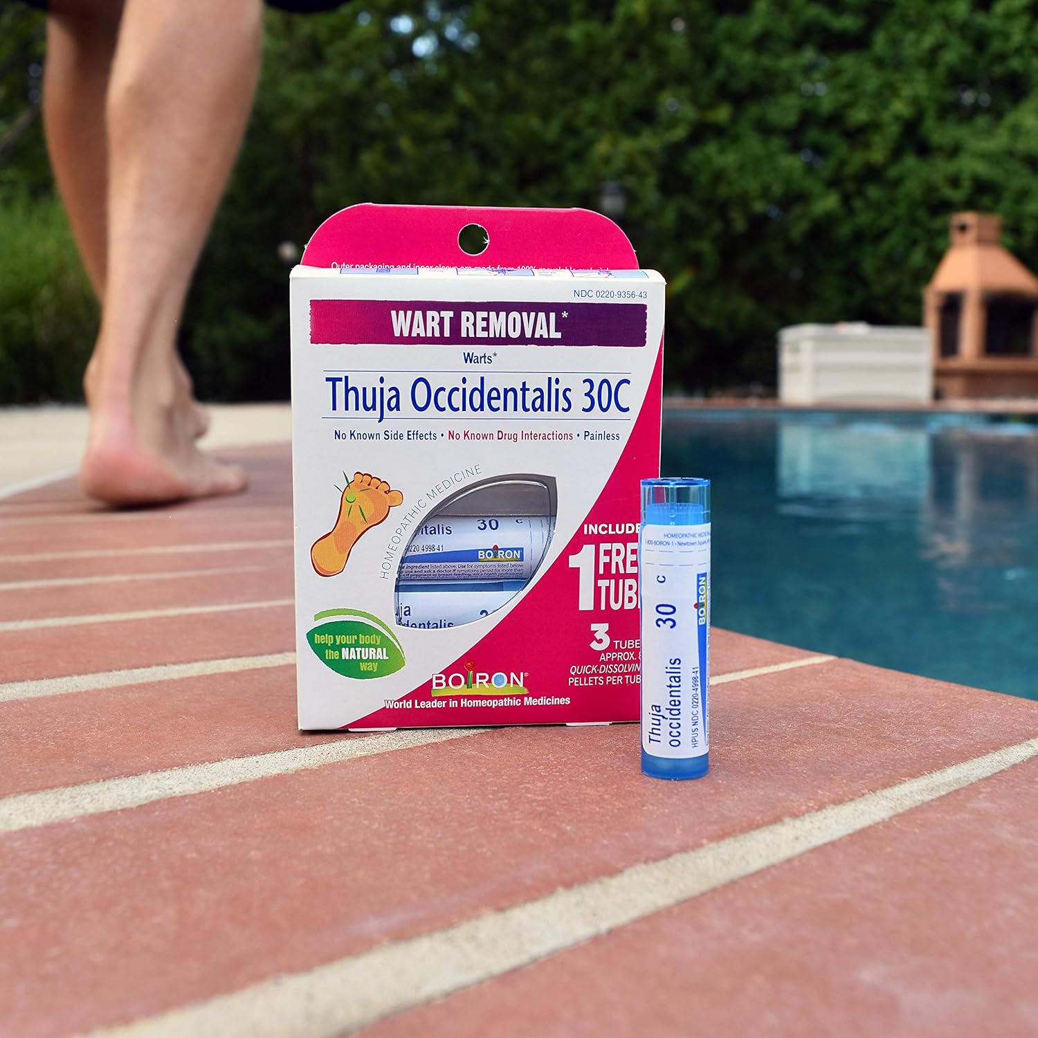 Boiron Thuja Occidentalis 30C Wart Removal Medicine, 3 Count (80 Pellets each tube). Homeopathic, Quick-dissolving Pellets for Painless Wart Removal with Natural Active Ingredient: Health & Personal Care