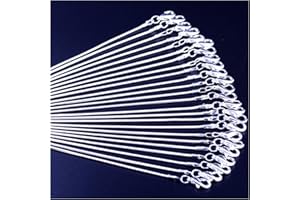 CMIDY Snake Chain Necklace White Brightening 24pcs 925 Silver Plated 1.2mm DIY Shining Link with Lobster Clasps for Jewelry Making (24inch, Shining White Brightening)