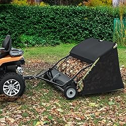 YINTATECH 48" Lawn Sweeper, Tow Behind Leaf