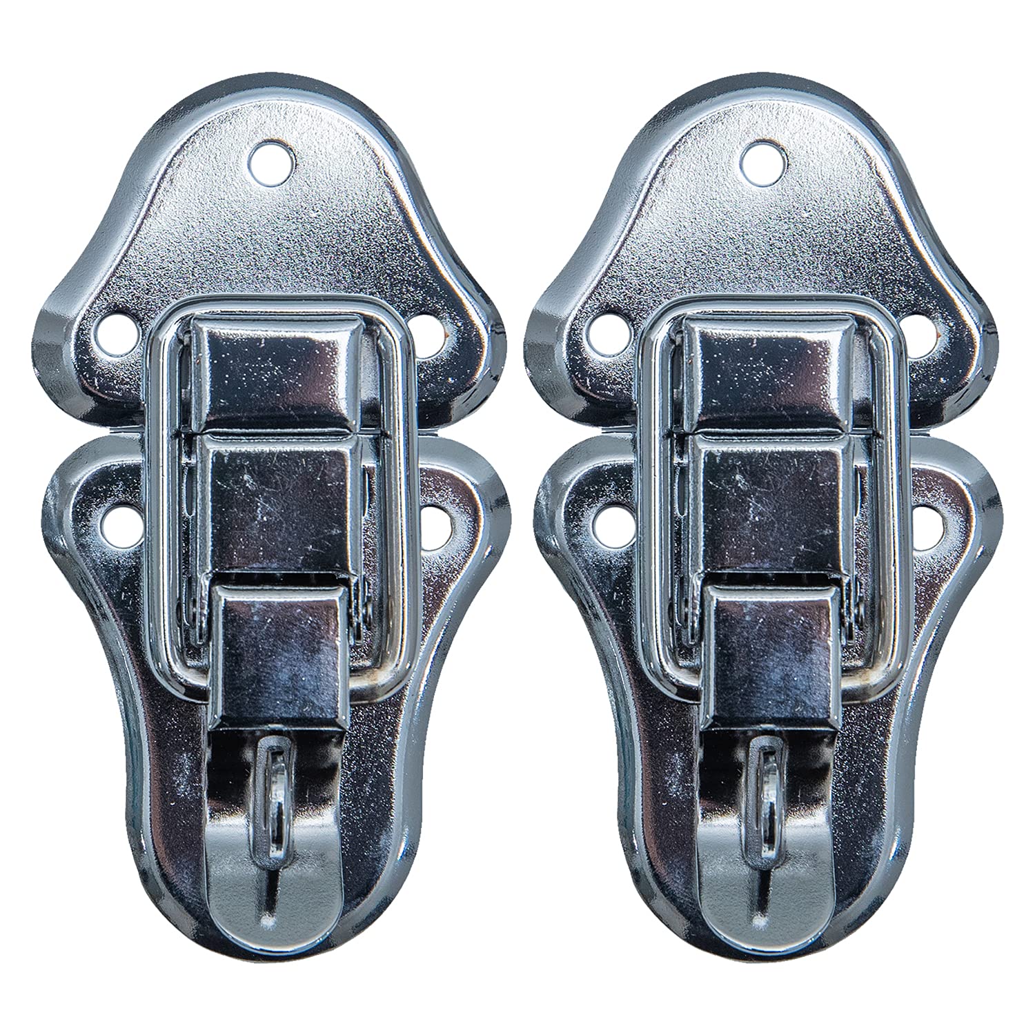 HMF 14986-09 Tension Lock with Lock Eyelet, Pack of 2, 50 x 95 mm, Galvanised Silver