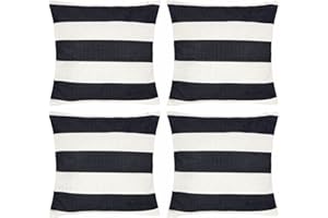 4 Pack Waterproof Pillow Covers Outdoor Throw Pillowcases Decorative Garden Cushion Case for Home Garden Patio Couch Balcony 
