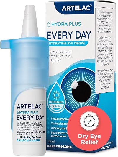 Artelac Every Day Eye Drops Preservative Free 10ml Contact Lens Friendly