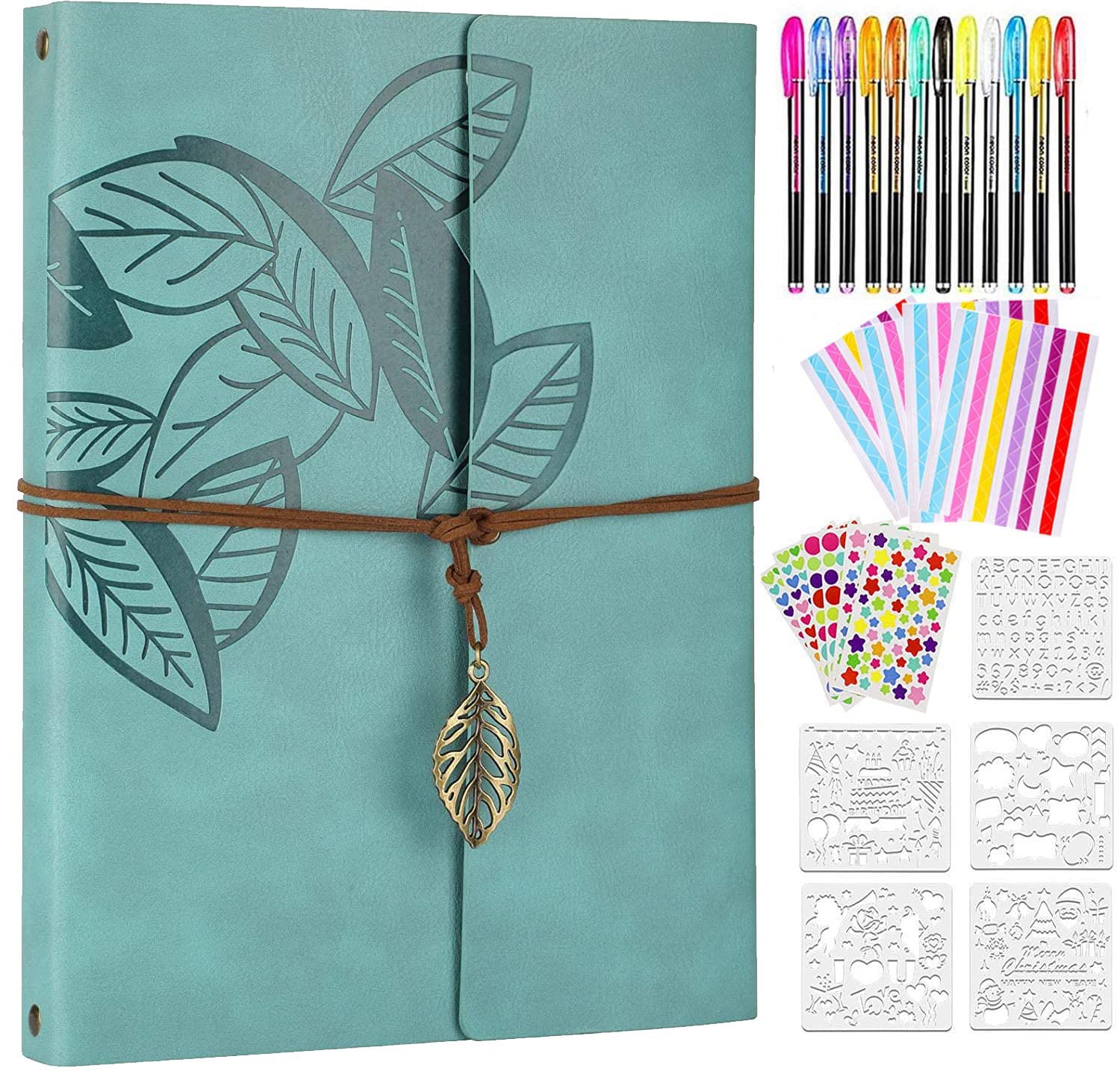 ZEEYUAN Photo Album Black Pages DIY Memory Book Scrapbook Set as Gifts for Girlfriend Boyfriend Partner