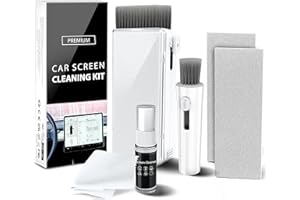 Maxsure Car Screen Cleaner, Car Detailing Kit Interior Cleaner with Spray Wipe Detailing Brush for Touch Screen Display Dashboard Laptop Cleaning Kit, Car Cleaning Kit for Tesla Model 3 Y BMW Honda