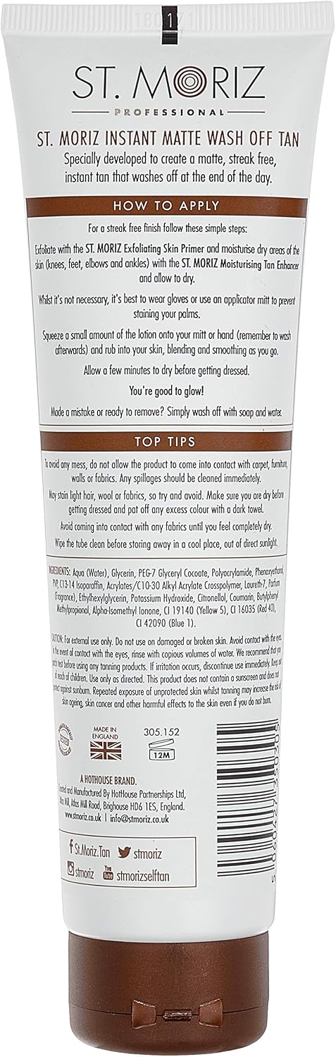 St Moriz Professional 1 Day Instant Tan in Medium, 150 ml (Pack of 1) - Image 3