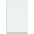 Better Office Products Graph Paper Pad, 17" x 11", 25 Sheets, Blue Line Border, Blueprint Paper, Double Sided, White, 4x4 Blue Quad Rule, Easy Tear Sheets, Grid Paper, Graph Paper