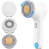 Facial Cleansing Brush 【NEWEST 2021】ETEREAUTY Rechargeable Face Spin Brush Bi-Directional Rotation, Waterproof Exfoliating Sc
