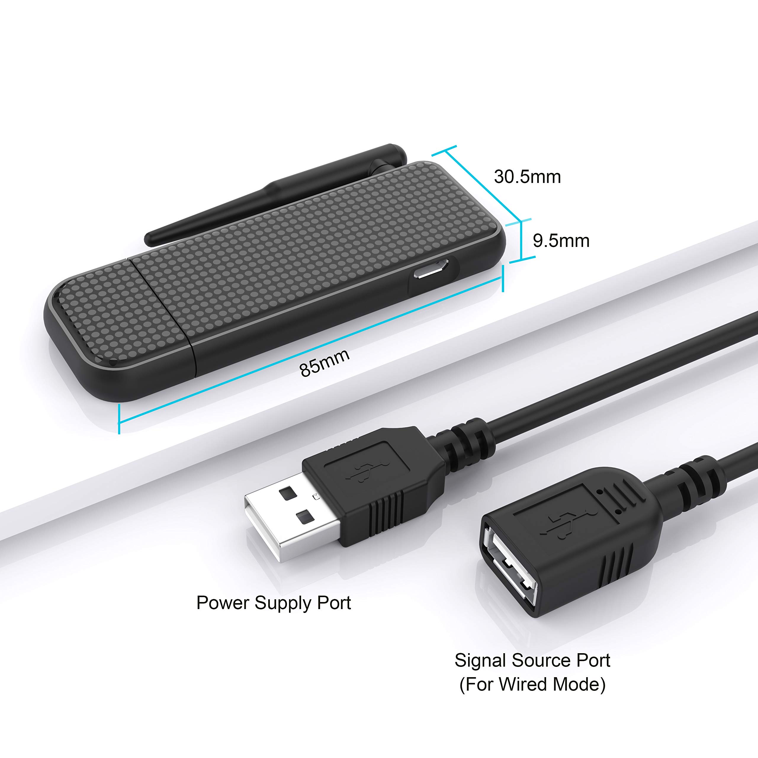 VCAST Display Dongle 2 in 1 Support Wireless and Wired, Compatible with Phone to HDMI Adapter