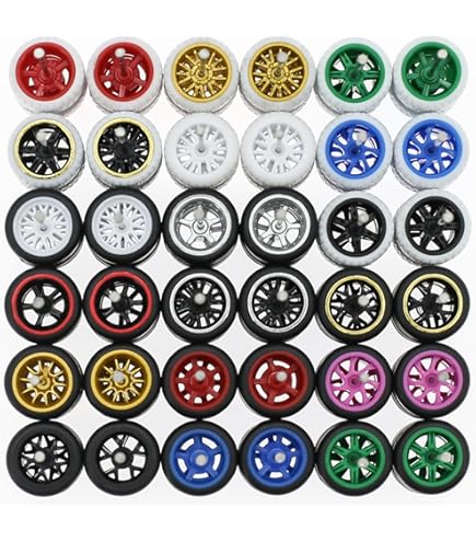thumbnail image 2 of 1/64 Scale Real Riders Wheels & Tires - 10 Complete Sets For Model Cars 2 of 13