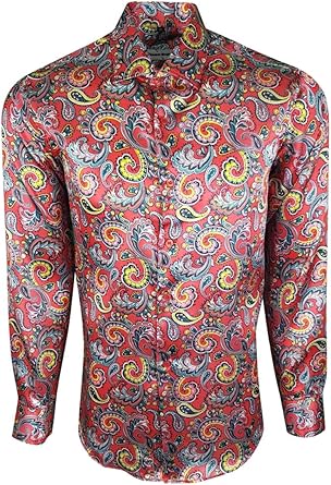 Dominic Stefano Camisa formal para hombre con estampado de ...