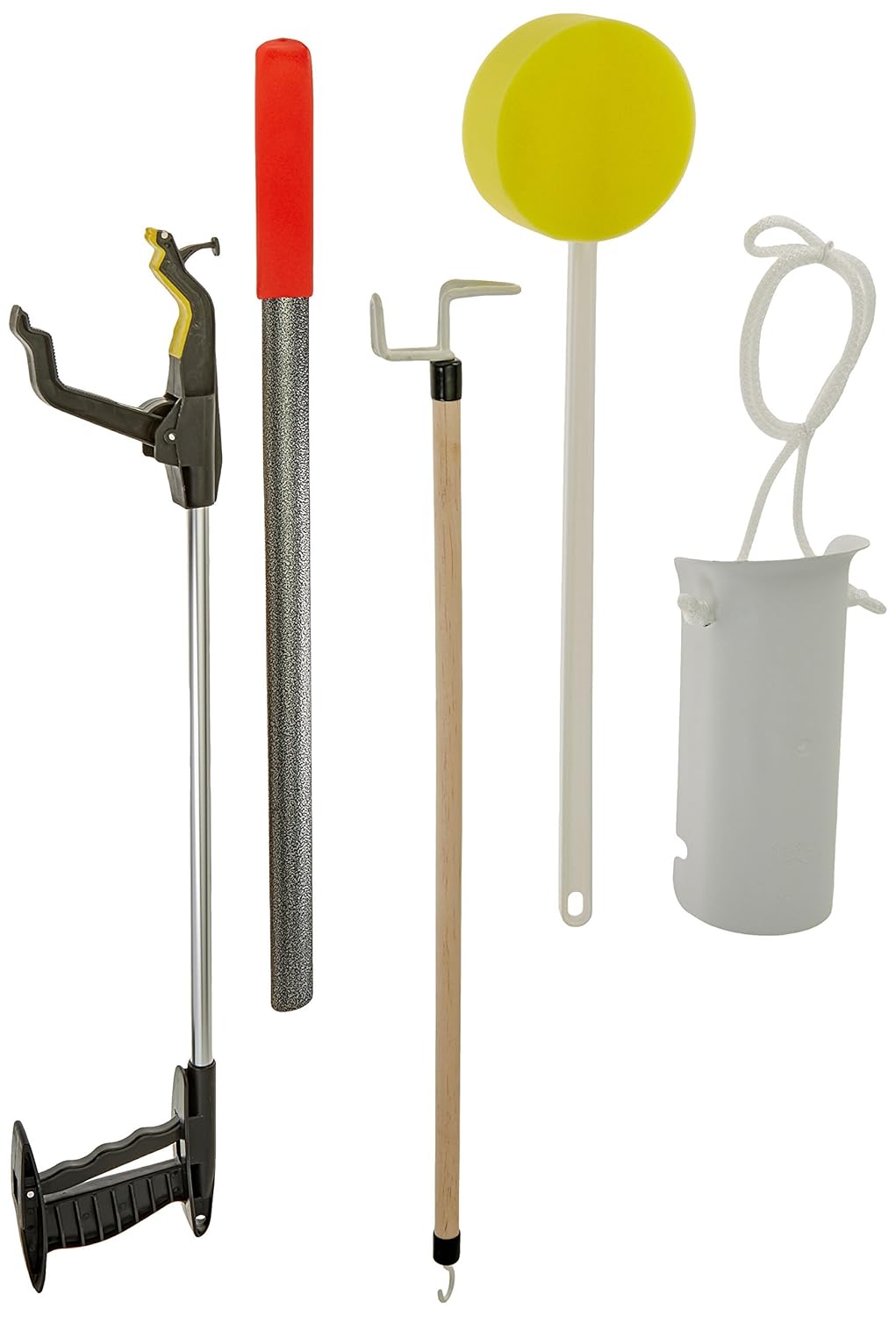 Sammons Preston Hip Kit III, Total Hip Replacement Recovery Kit to Avoid Bending and Moving Hips, ADL Tools for Elderly, Including Reacher Grabber, Sock Notch, Sponge, Dressing Stick, and Shoehorn: Industrial & Scientific