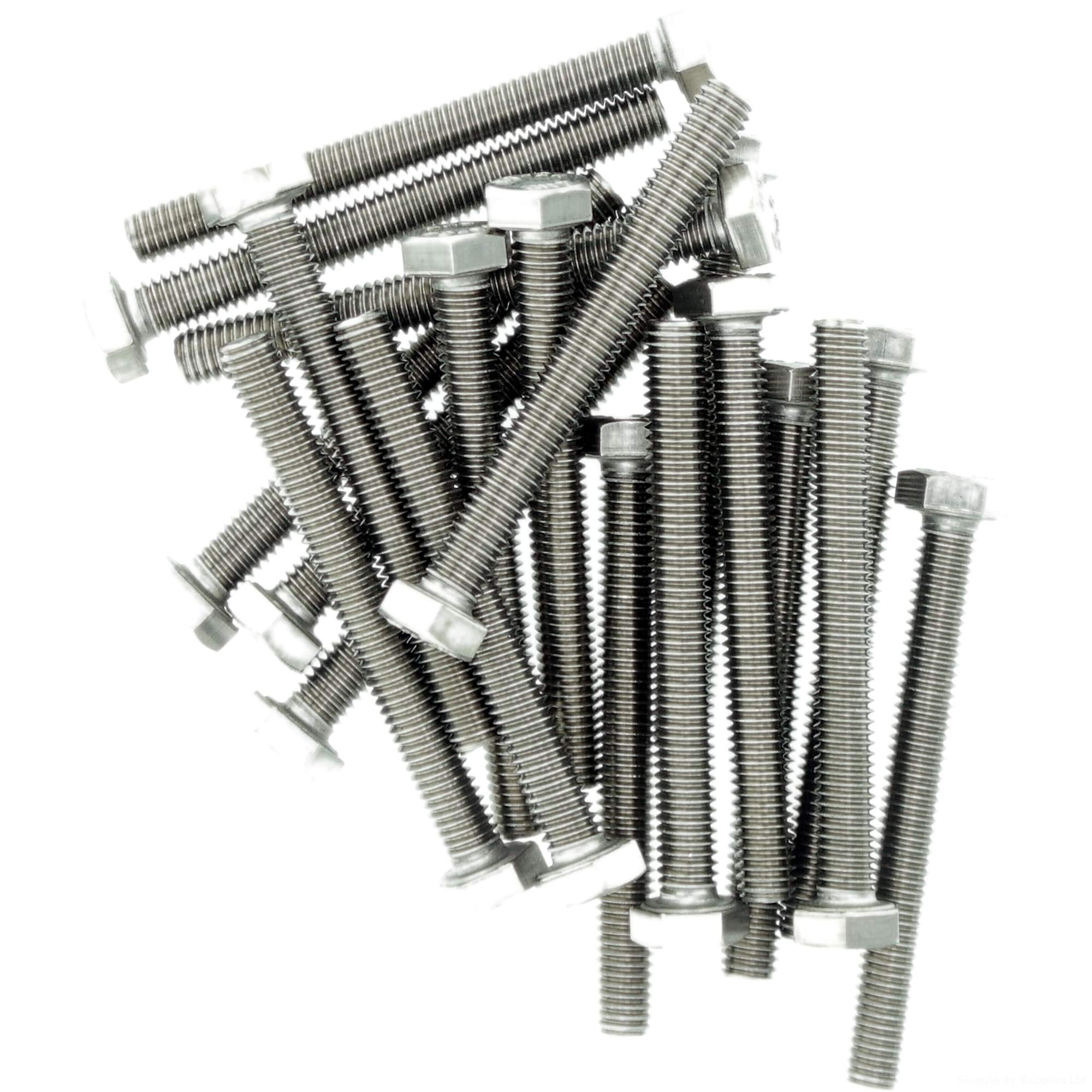 M6 (6mm x 35mm) Hex Bolt (Fully Threaded Setscrew) - Stainless Steel (A2) (Pack of 20)
