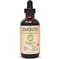 PURA D'OR Organic Vitamin E Oil (4oz / 118mL) 70,000 IU 100% Pure Natural USDA Organic For Skin Face Hexane Free w/Sweet Almo
