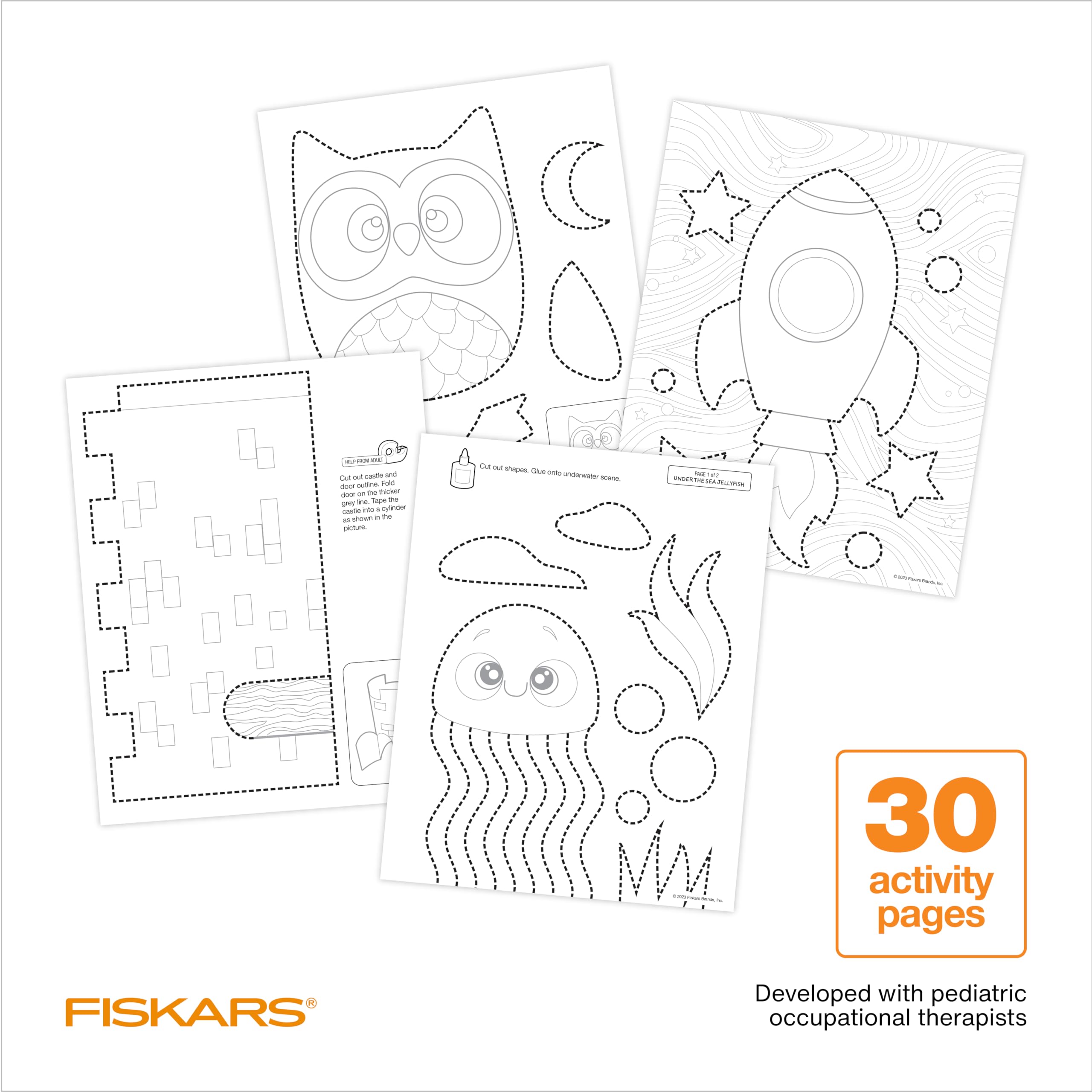 Fiskars Cut & Create Activity Book with 5