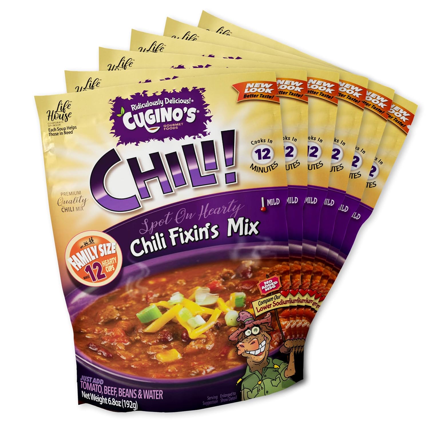 Cugino's Gourmet Foods Chili Fixin's Mix, 6Pack Grocery