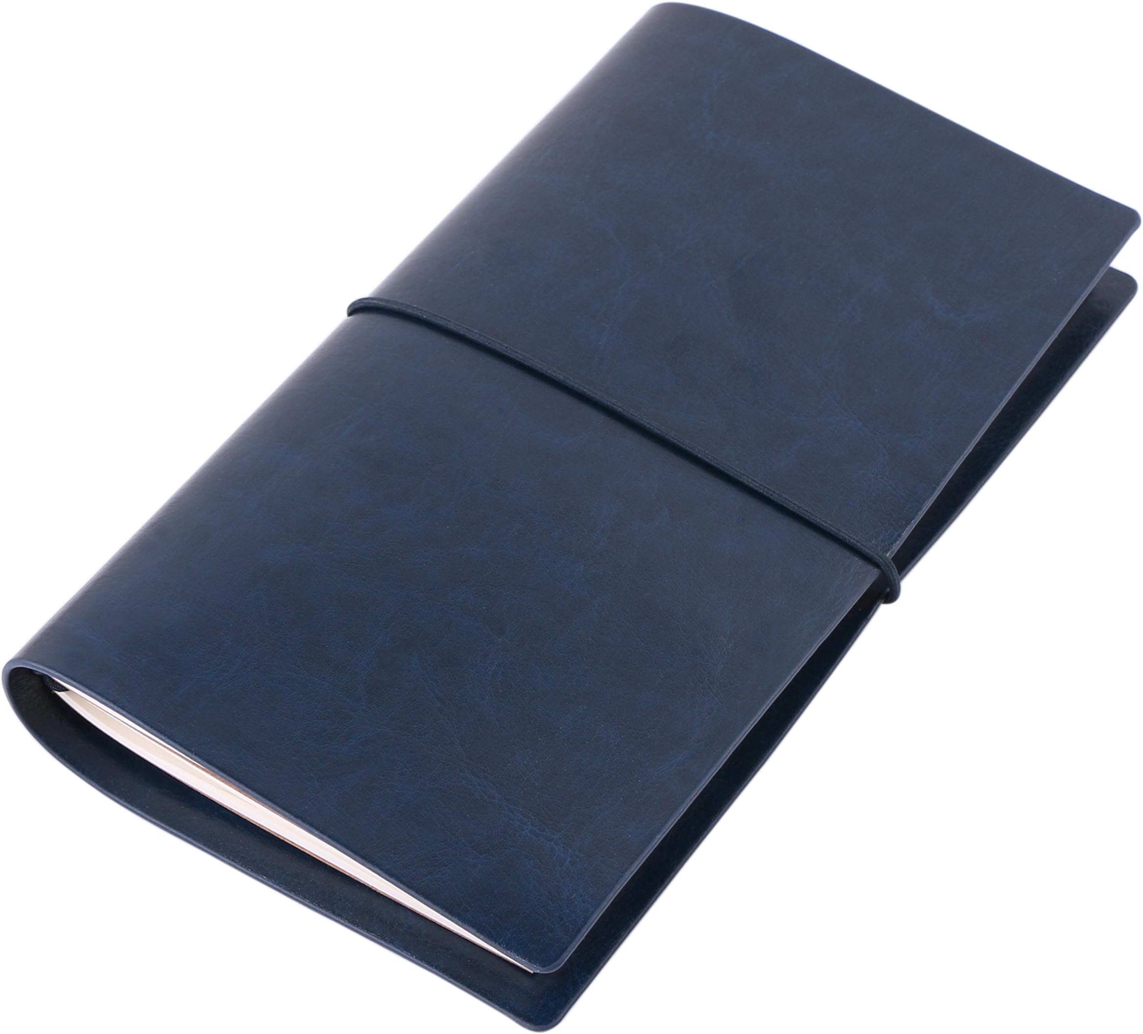 Small Refillable Travel Journal Blank Writing Notebook Diary | 8.1"x4.7"x0.8"