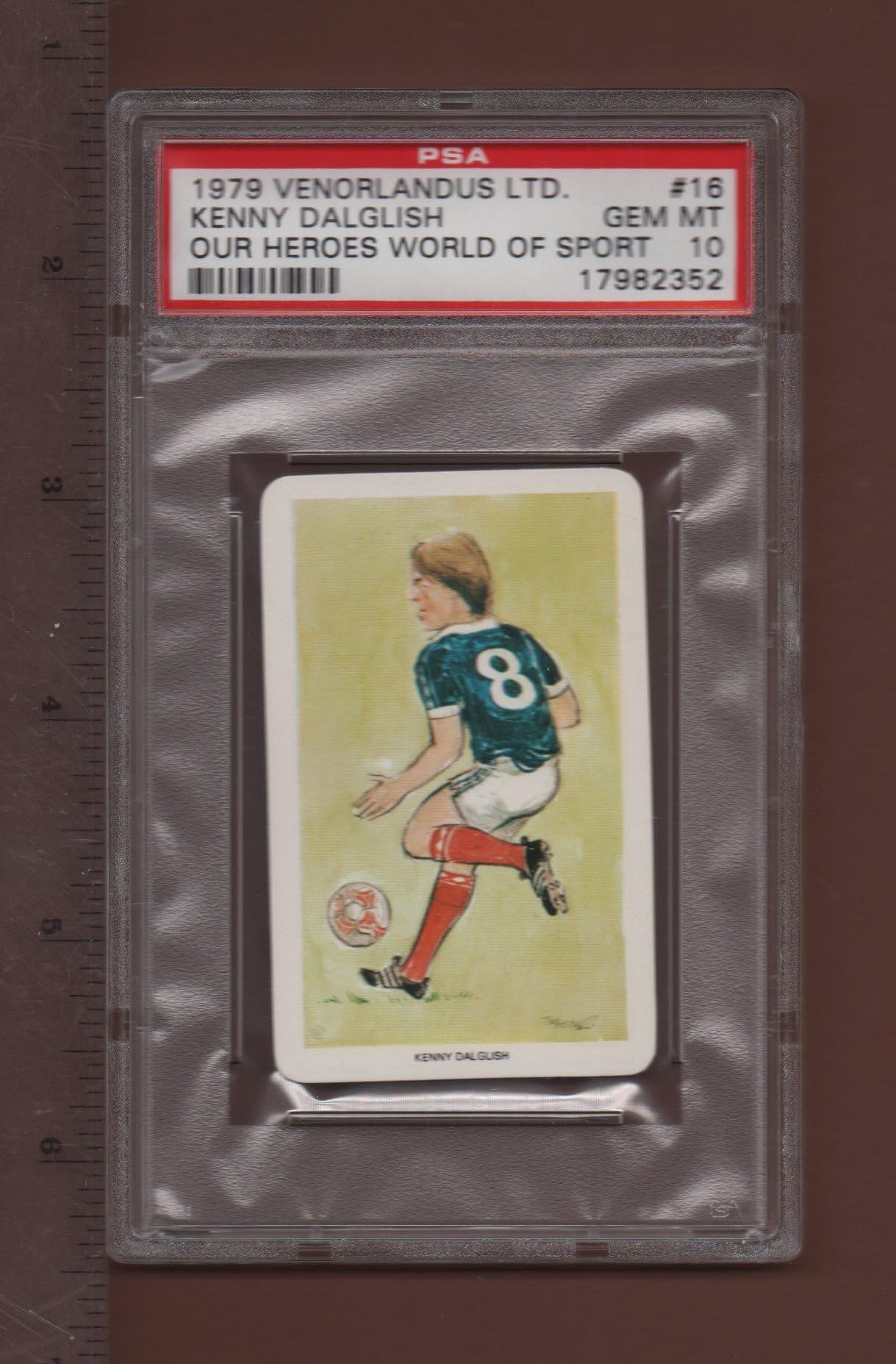 #16 Kenny Dalglish - 1979 Our Heroes, World of Sport Card PSA Rated GEM MT 10