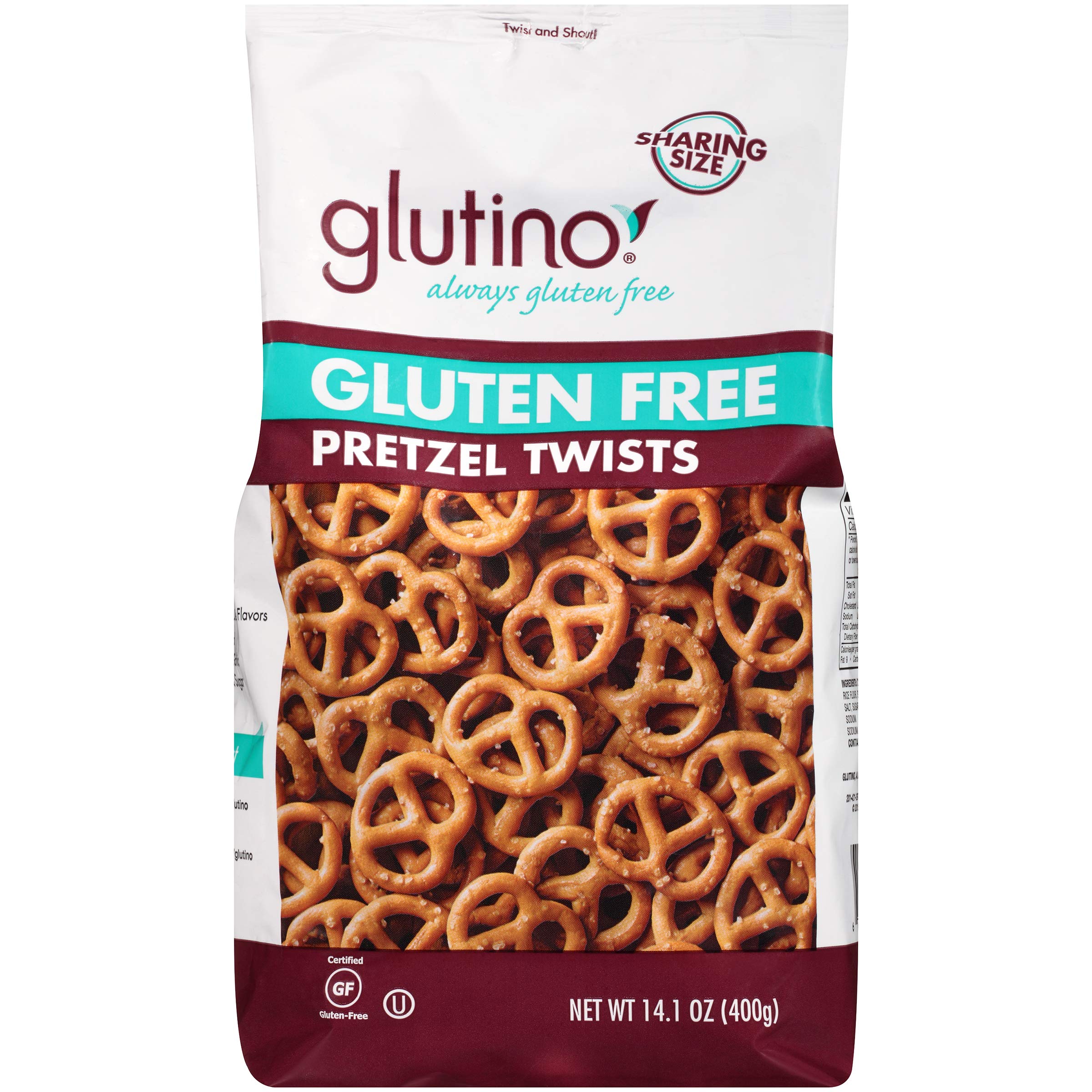 Glutino, Gluten Free Pretzel Sticks, 14.1oz Bag (Pack of 3)
