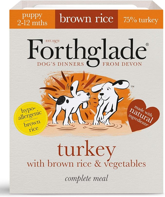 Forthglade Puppy Turkey with Brown Rice and Vegetables Complete Meal