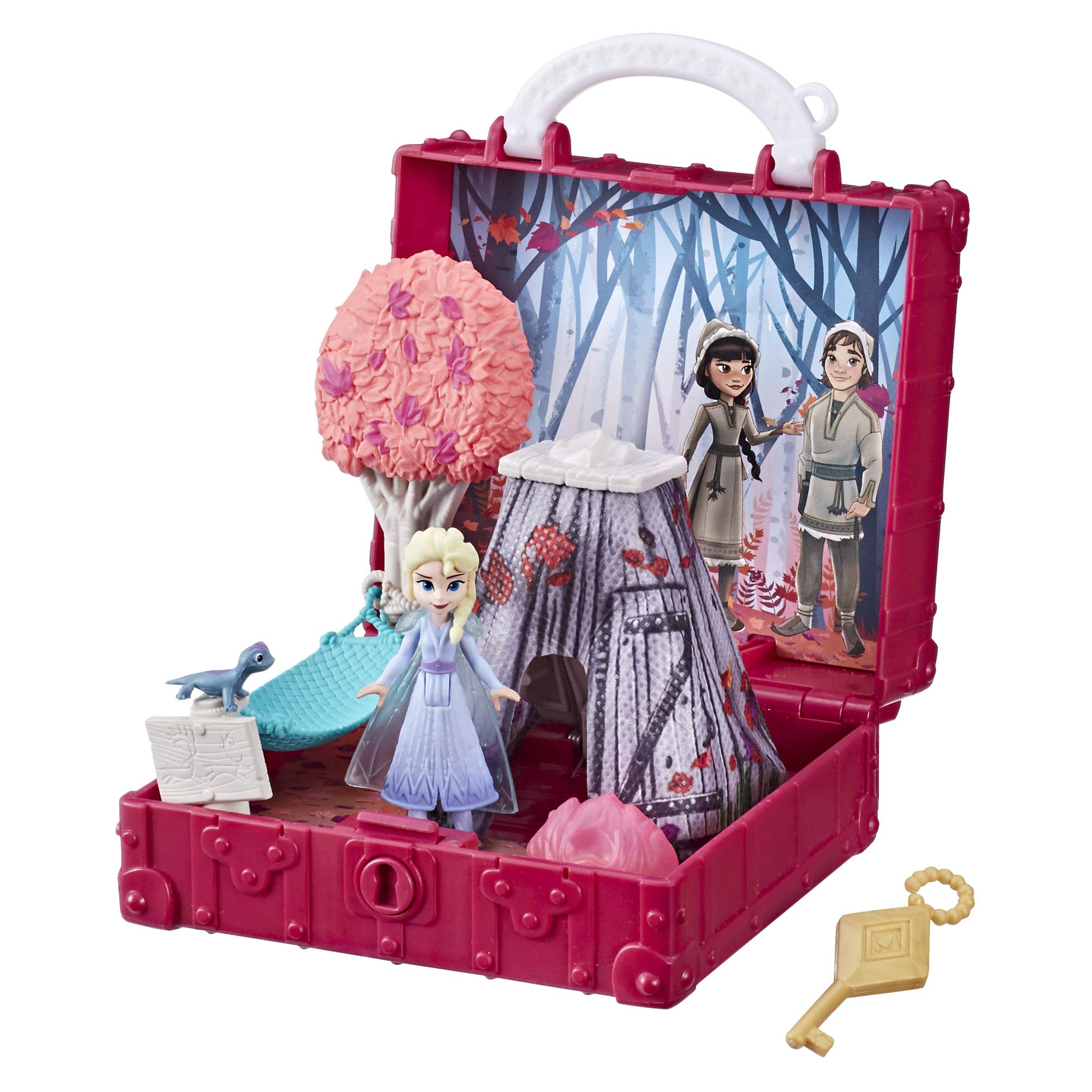 Disney Frozen Pop Adventures Enchanted Forest Set Pop-Up Playset With Handle, Including Elsa Doll, Toy Inspired 2 Film