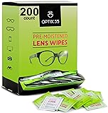 Eyeglass Cleaner Lens Wipes- 200 Pre-Moistened