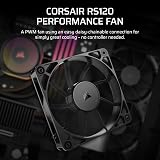 Corsair RS120 120mm PWM Fan Daisy-Chain Low-Noise Magnetic Dome Bearing Black view 2