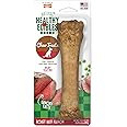 Nylabone Healthy Edibles Natural Dog Chews Long Lasting Roast Beef Flavor Treats for Dogs, X-Large/Souper (1 Count)