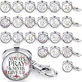Fumete Christian Keychain Bulk Bible Verse Religious Keychain Scripture Inspirational Bulk Christian Gifts for Women Church