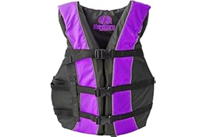 HARDCORE WATER SPORTS Hardcore Life Jacket Paddle Vest; Coast Guard Approved Type III PFD Life Vest Flotation Device; Jet ski, Wakeboard, Kayak; Ideal Extra Life Jacket for Your Pontoon Boat