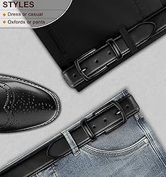 KEMISANT Men Belt-Genuine Leather Belt for Men