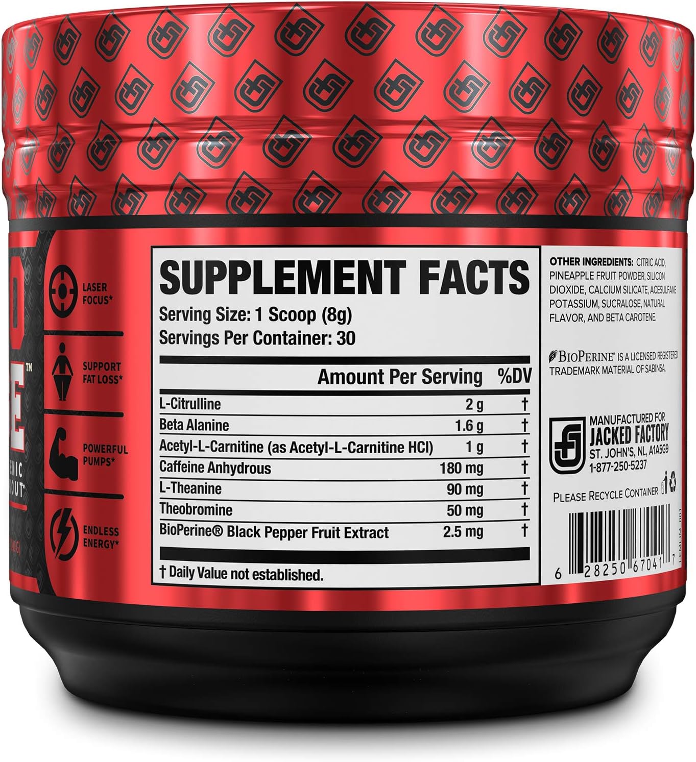 NITROSURGE Shred Pre Workout Supplement - Energy Booster, Instant Strength Gains, Sharp Focus, Powerful Pumps - Nitric Oxide Booster & PreWorkout Powder - 30Sv, Lemon Lime: Health & Personal Care