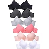 DailyWear Womens Everyday 6 Pack of Bras (4450P, 34A)