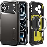 Spigen for iPhone 17 Pro Max Case, Tough Armor T MagFit [Camera Control Button] [Compatible with Magsafe] - Gunmetal