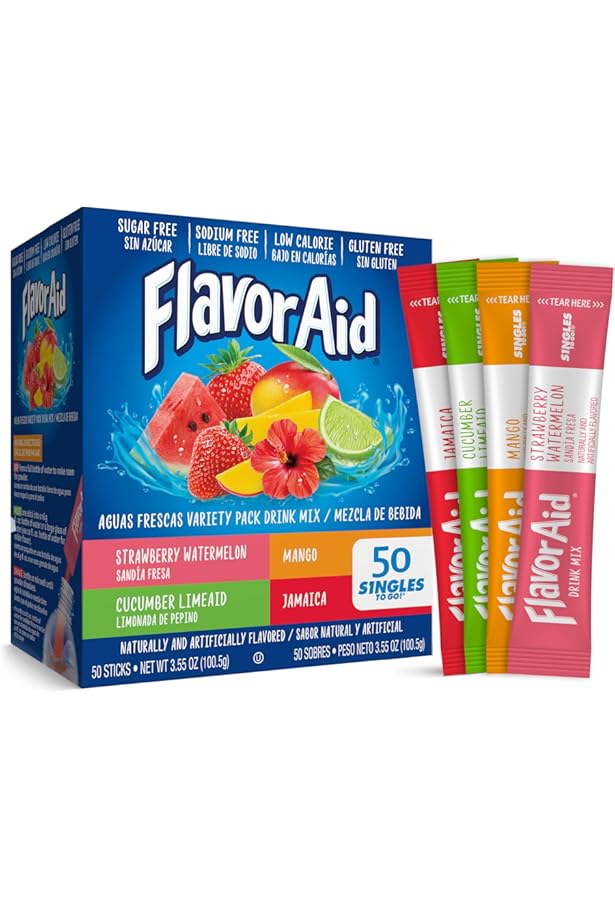 Amazon.com : Flavor Aid Cherry Unsweetened Drink Mix Pitcher