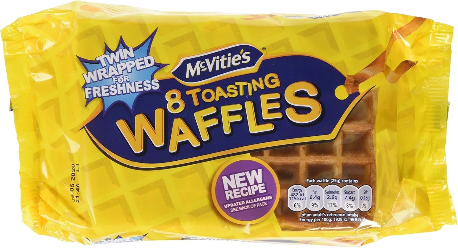 Mcvitie's 8 Toasting Waffles, 200g Amazon.co.uk Prime Pantry