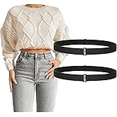 JASGOOD Crop Top Tuck Waist Band Adjustable Band Tucking Sweaters Shirts Elastic Stretch Belts for Women Change Style of Tops